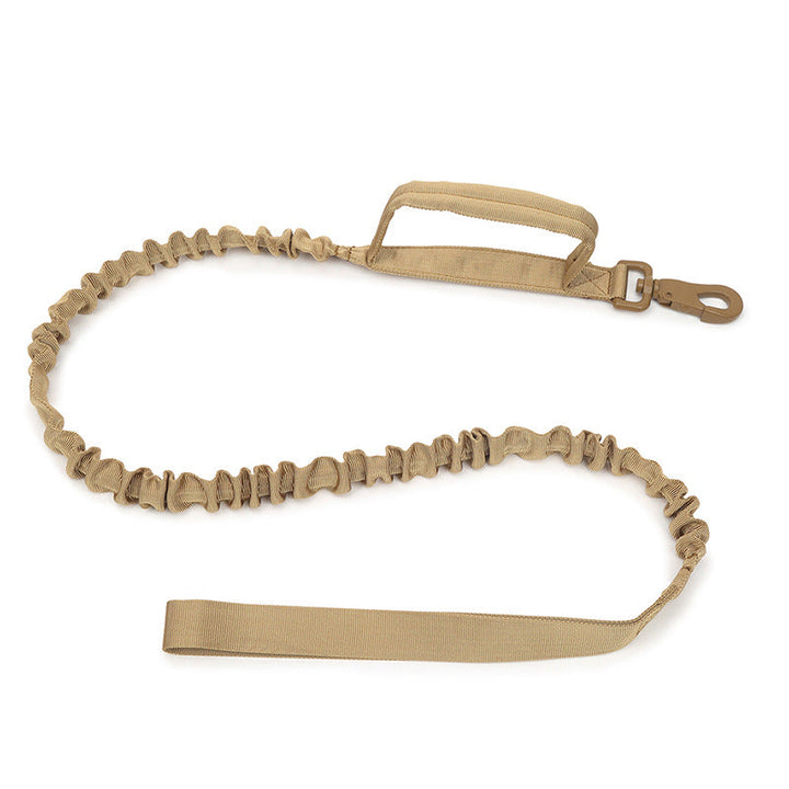 Multi-angle view of robust tactical nylon dog collar & leash set, essential for large breed training.