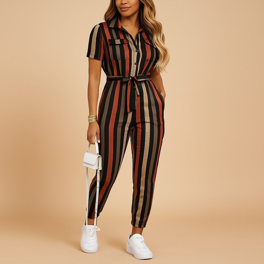 Effortless style with this women's tailored jumpsuit, an elegant and comfortable one-piece for any season.