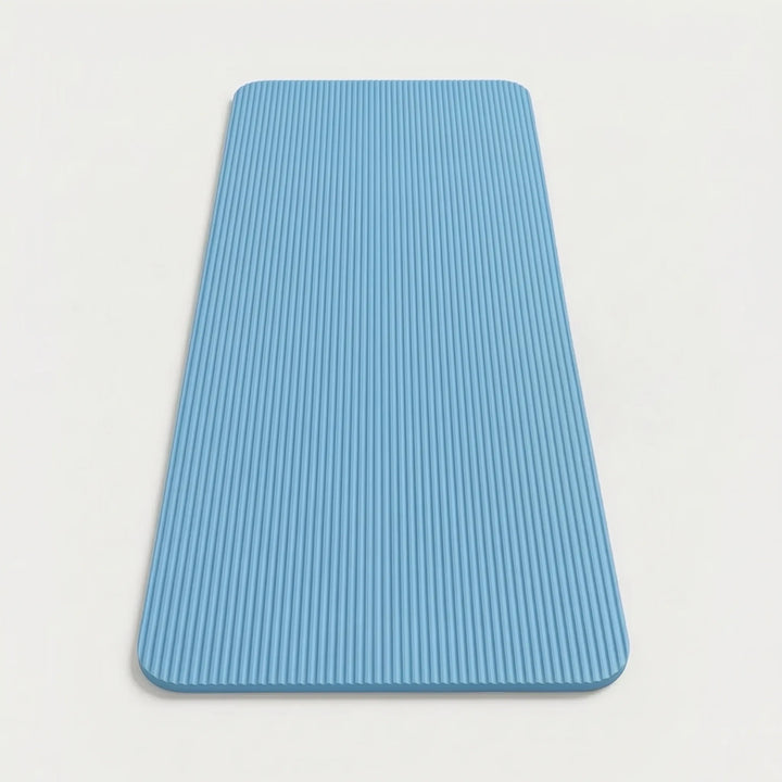 Premium thick exercise mat with joint protection for diverse home workouts, yoga, and pilates.