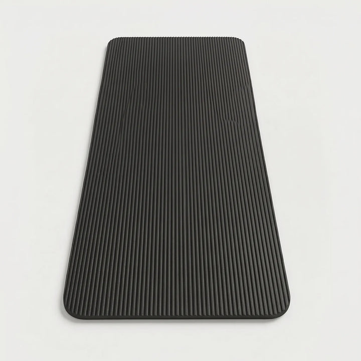 High-density thick yoga & pilates mat, providing superior comfort for unisex home workouts & exercise.