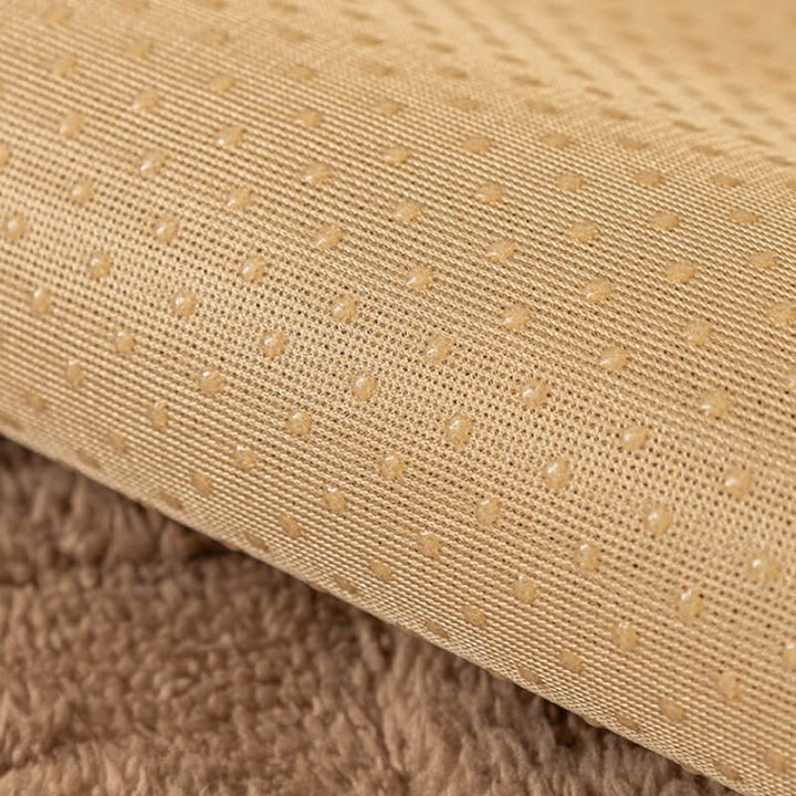 Elegant pet-friendly sofa cover, thickened and plush, providing full furniture protection with non-slip grip.