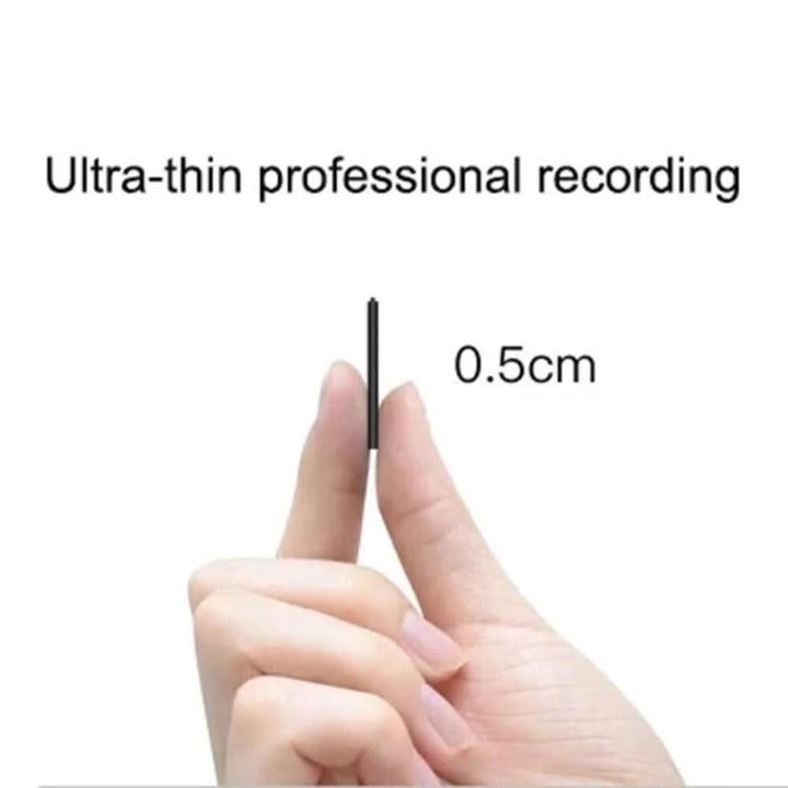 Long battery life audio recorder, tiny & portable for high-quality sound-activated voice recording.