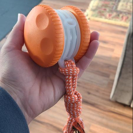 Pet supplies: 2 automatic rolling dog balls, interactive and chew-resistant for active dogs