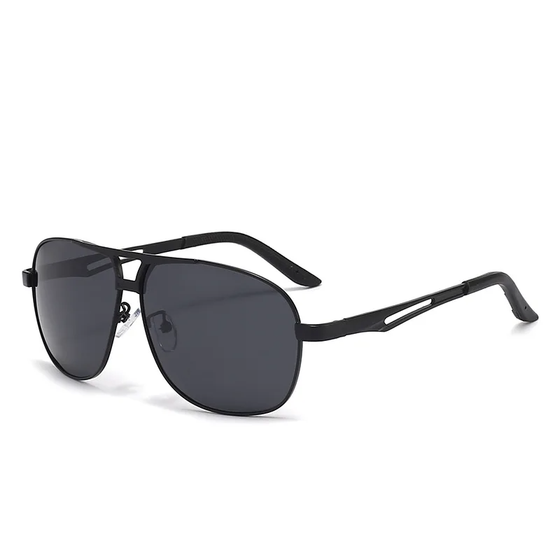 Durable gold aviator sunglasses with red lenses. Unisex eyewear offering UV protection & anti-glare for stylish users.