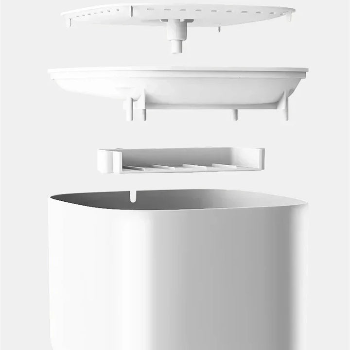 A dog hydrates happily from the large 3L automatic pet water fountain, getting fresh, filtered water quietly.