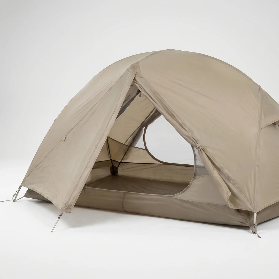Easy setup green dome tent, ideal for 1-3 person hiking & camping. Lightweight 3 season outdoor shelter.