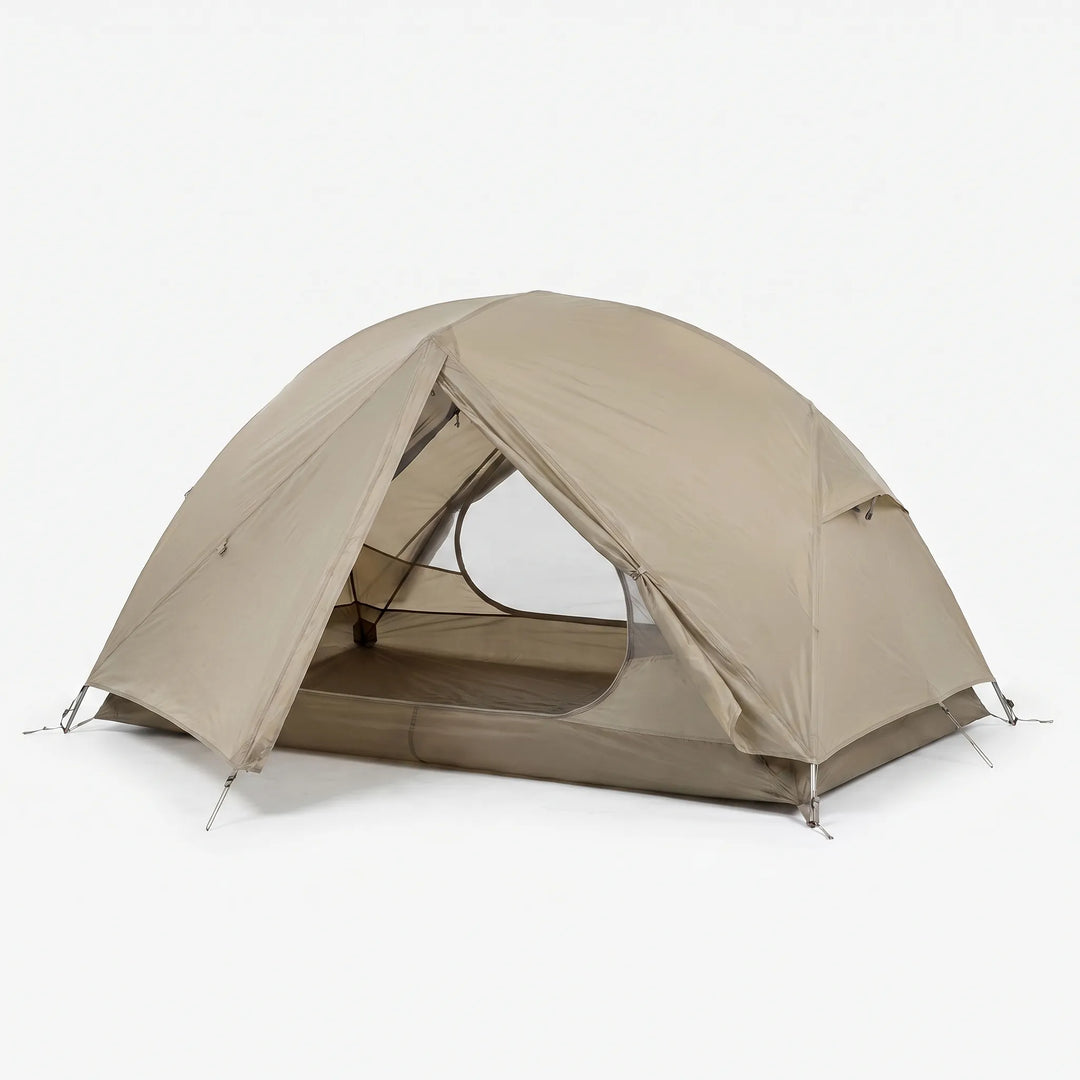 Waterproof 3 season dome tent protecting 1-3 hikers. Durable, ultralight backpacking shelter for all weather.
