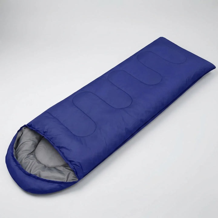 Essential ultralight 4-season envelope sleeping bag for outdoor camping, hiking & travel adventures. Water-repellent.