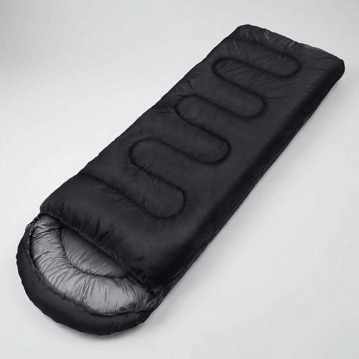 Versatile ultralight 4-season envelope sleeping bag for camping, hiking, and backpacking. Water-repellent & warm.