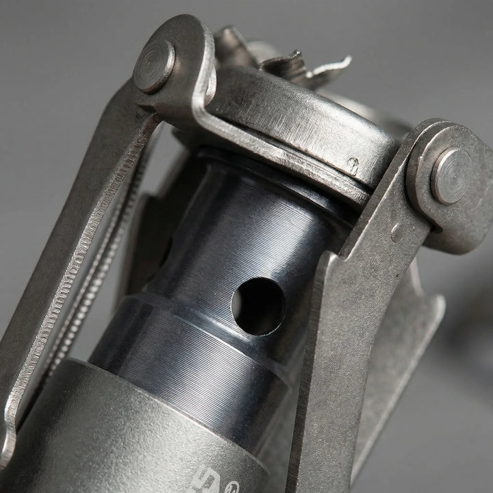 Portable ultralight gas camping stove, a folding pocket design ideal for outdoor cooking, hiking & travel gear.