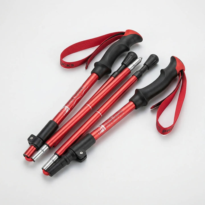 Durable ultralight folding adjustable trekking poles for hiking, backpacking & outdoor adventures.