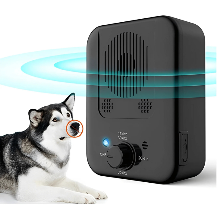 Ultrasonic anti-barking device for dogs, effective pet training and behavior correction tool