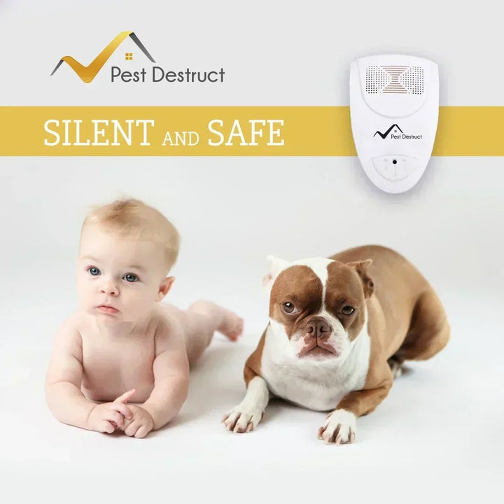 Advanced ultrasonic pest control device, silent and eco-friendly bug killer for complete home protection.