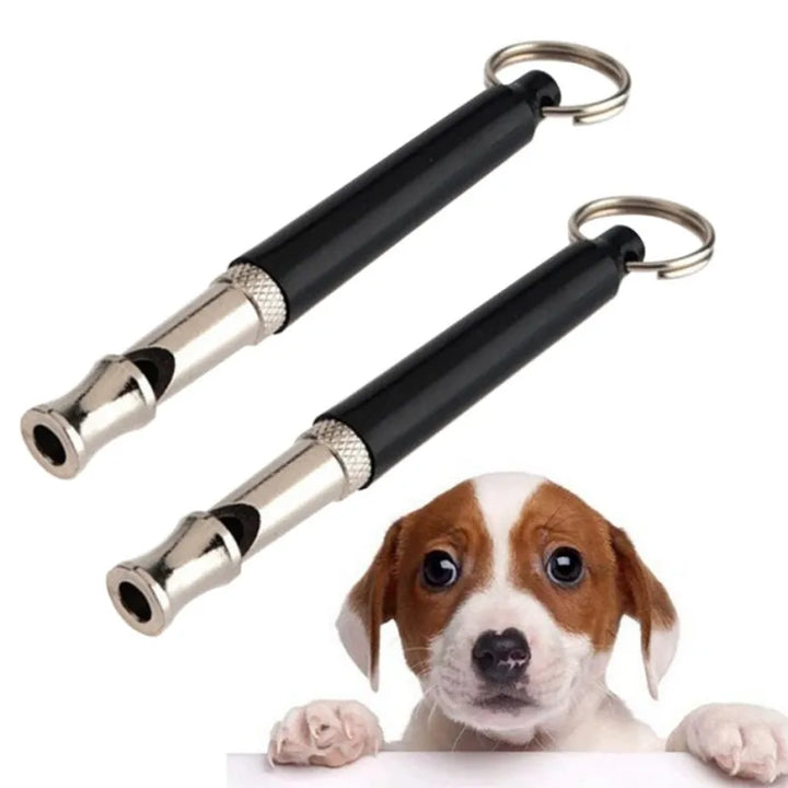 Ultrasonic dog whistle for effective and silent pet training, an essential dog accessory for obedience.