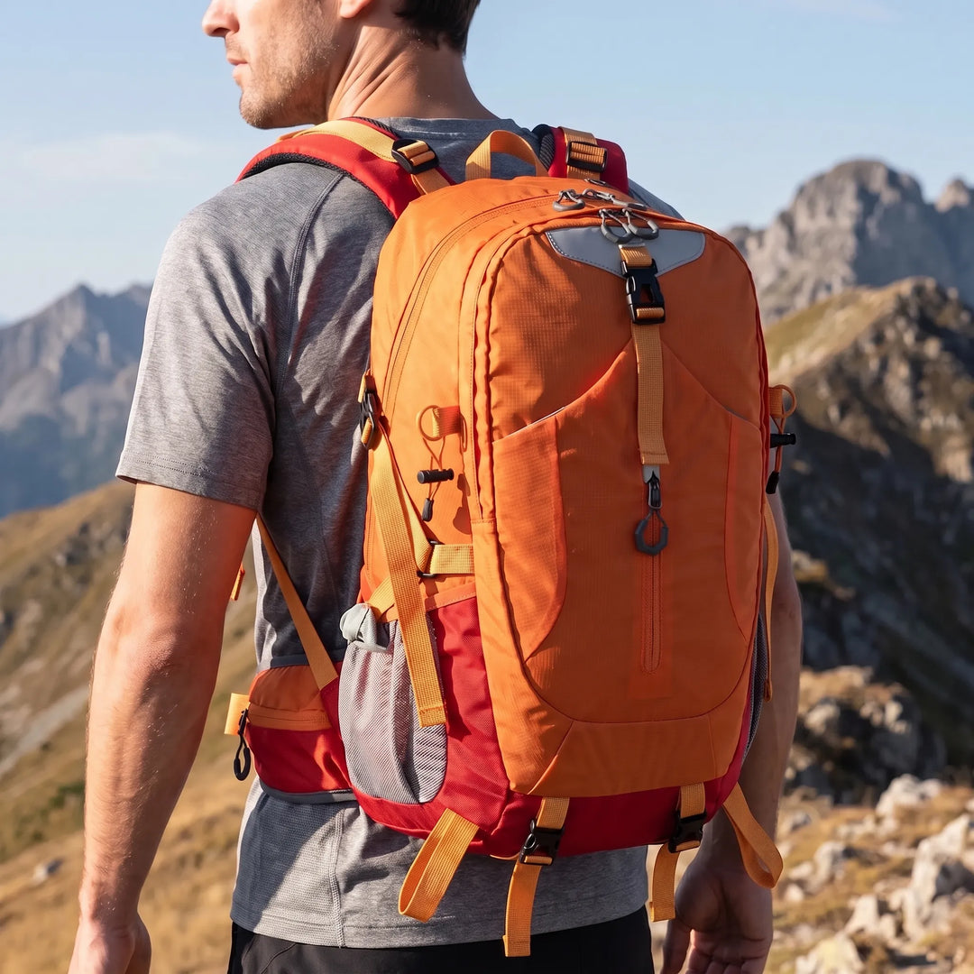 Unisex 11 Gallon Hiking Daypack for outdoor adventures, durable & waterproof for trails & camping.