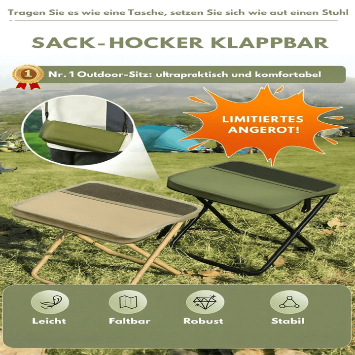 Folding chair backpack for outdoor adventures, versatile camping & fishing gear.
