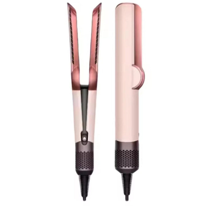Unisex 2-in-1 hair dryer and straightener for quick, frizz-free styling. Adjustable heat hot tool, travel friendly.