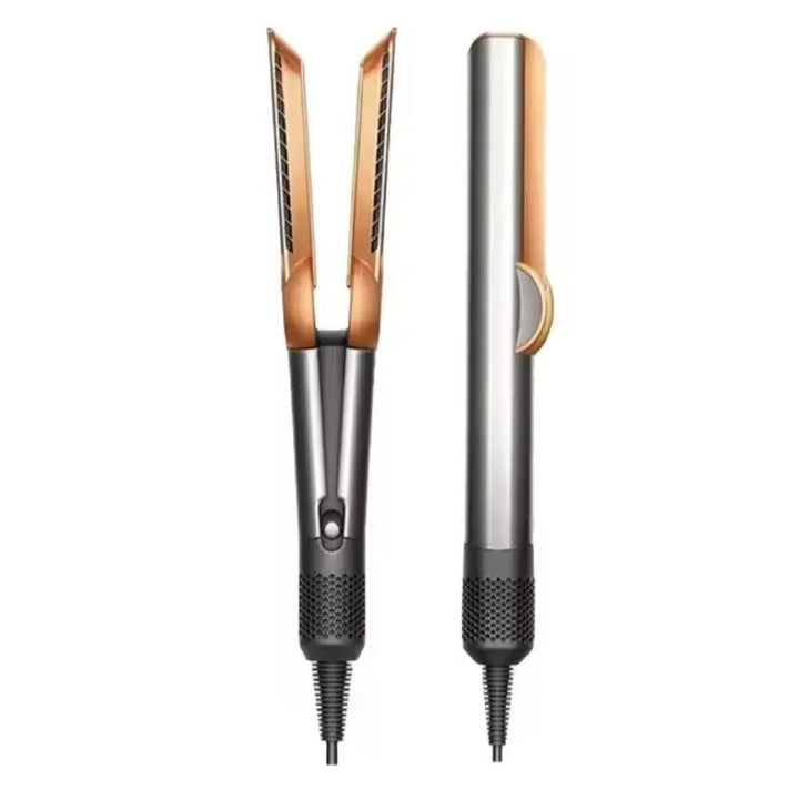 Unisex 2-in-1 hot tool: quick dry hair dryer & straightener. Frizz control and adjustable heat for smooth hair.