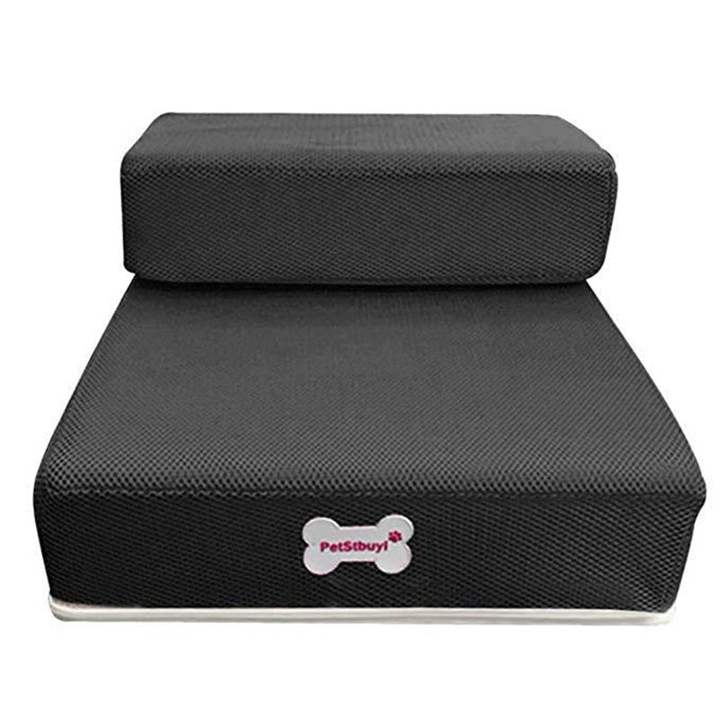 Multi-purpose 2-level pet steps, non-slip, suitable for small to medium pets accessing furniture.