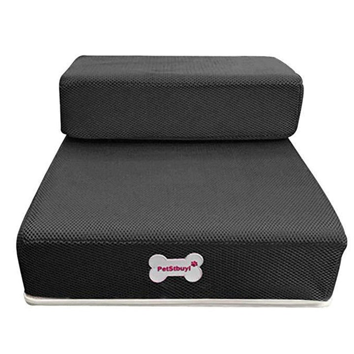 Multi-purpose 2-level pet steps, non-slip, suitable for small to medium pets accessing furniture.