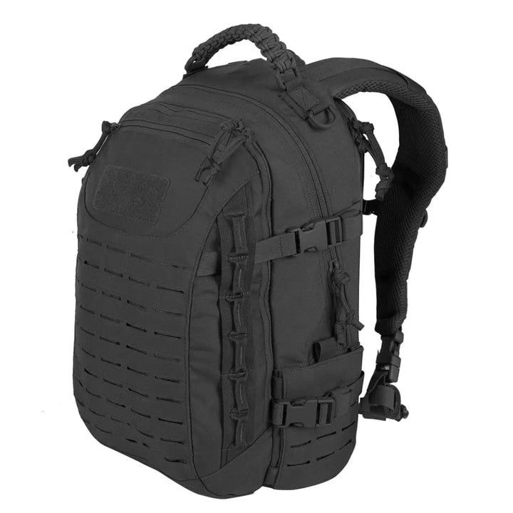 Unisex 30L waterproof tactical backpack for outdoor adventures, hiking, and travel. Durable military-style gear.