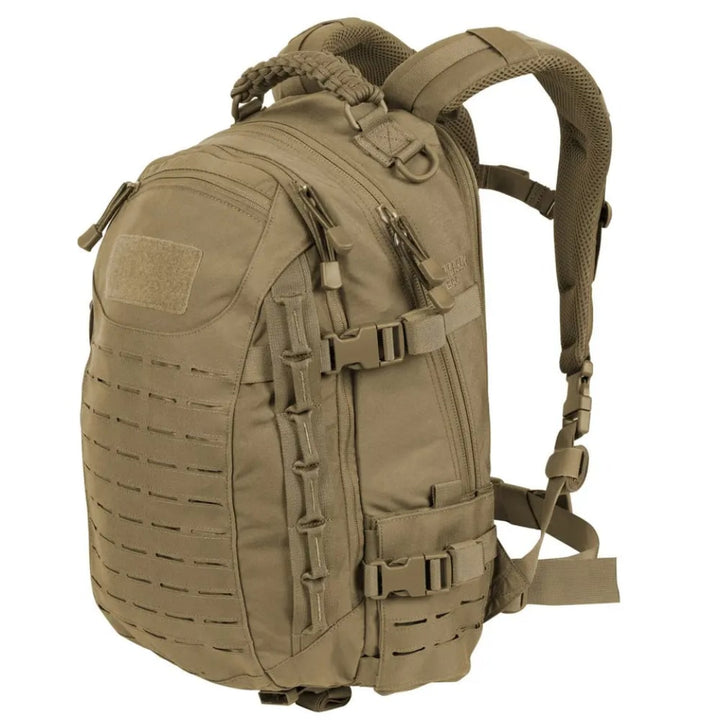 Waterproof tactical backpack, 30L, for men & women. Perfect adventure & camping pack. Durable outdoor gear.