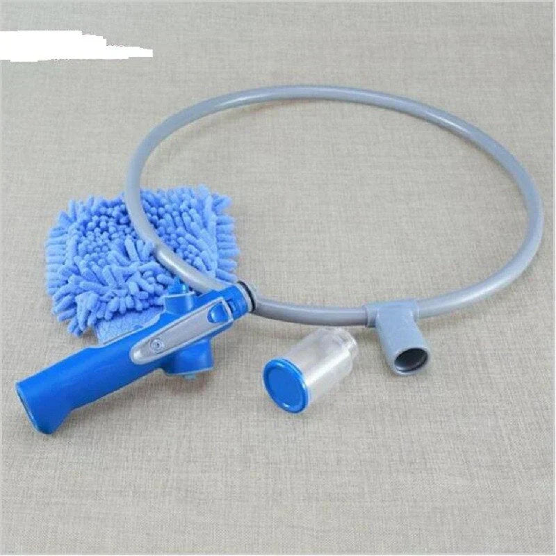 Hand holding the 360° Pet Shower Scrubber, demonstrating comfortable grip for dog & cat grooming