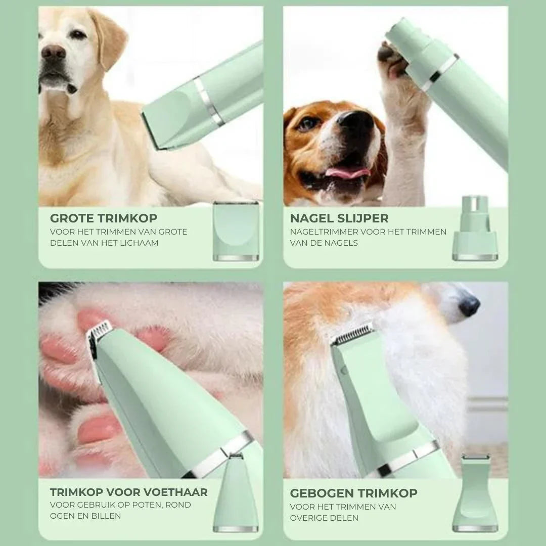 Portable and rechargeable pet clippers for quick and easy dog and cat grooming at home