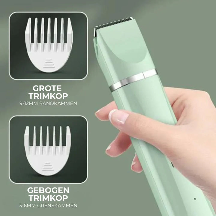 Multi-functional pet grooming device, combining dog clippers, cat trimmer, and nail grinder