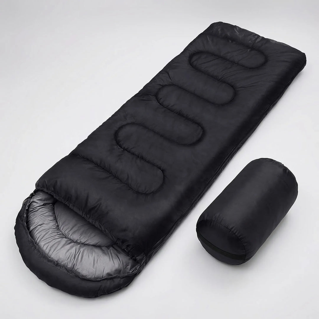Reliable 4-Season Mummy Envelope Sleeping Bag, essential outdoor gear for comfortable and warm camping adventures.