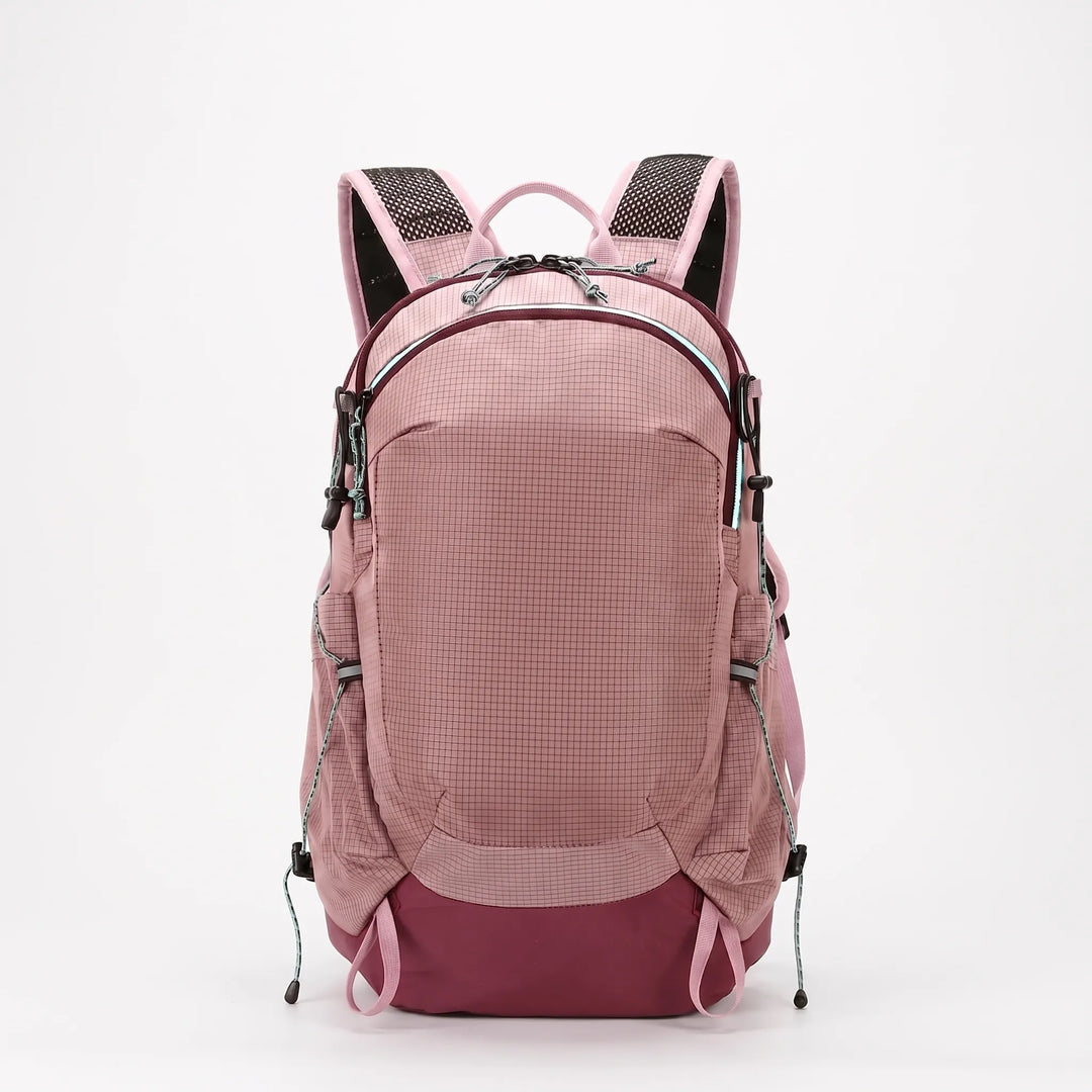 Lightweight waterproof nylon hiking backpack for camping & outdoor adventures. Includes rain cover.