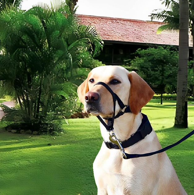 Unisex adjustable dog harness with leash for small & medium breeds, comfort fit nylon