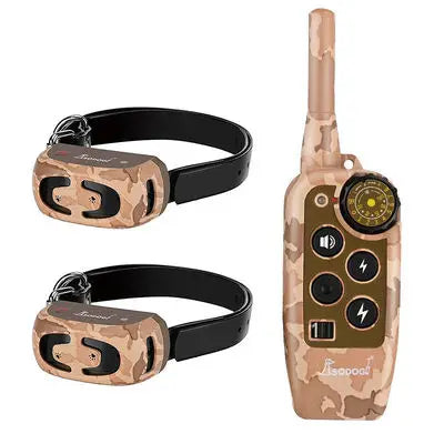 Remote dog training collar with 670m range, featuring durable and adjustable design