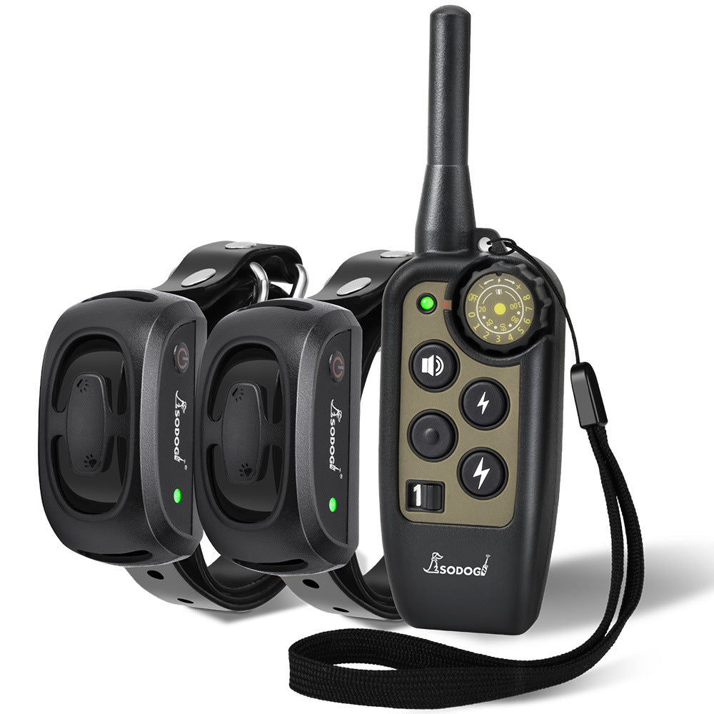 Pet training collar, choke and pinch style, with 670m range for serious dog obedience