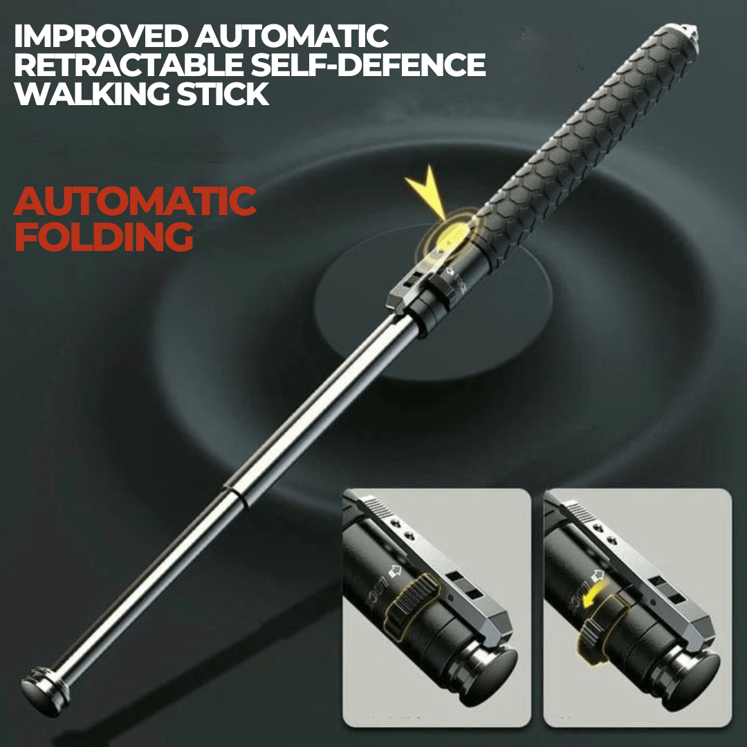 Compact adjustable hiking pole with comfortable anti-slip grip, ideal travel accessory for trails.