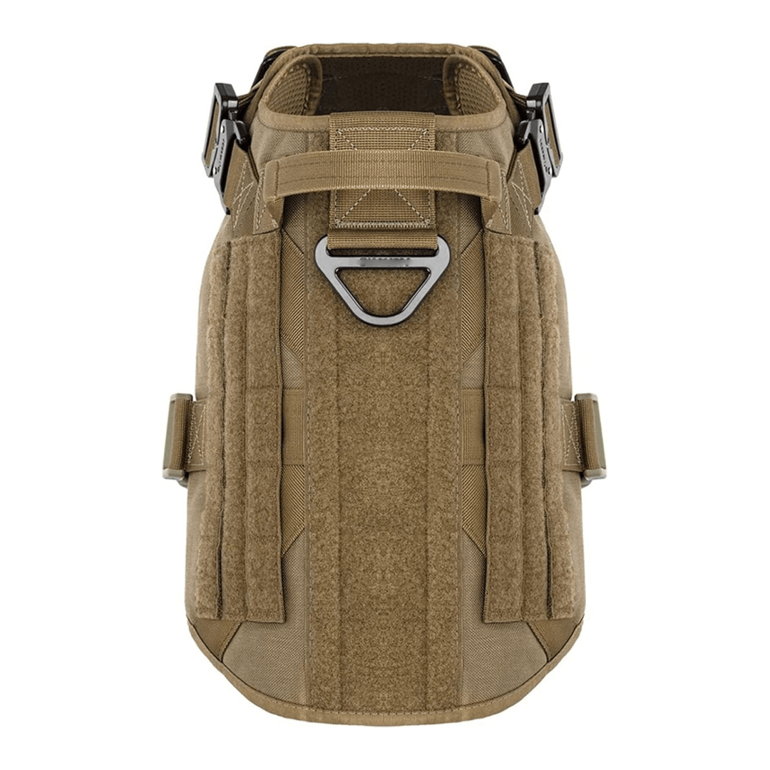 Breathable K9 dog harness with soft padding, ideal for long walks and preventing chafing.