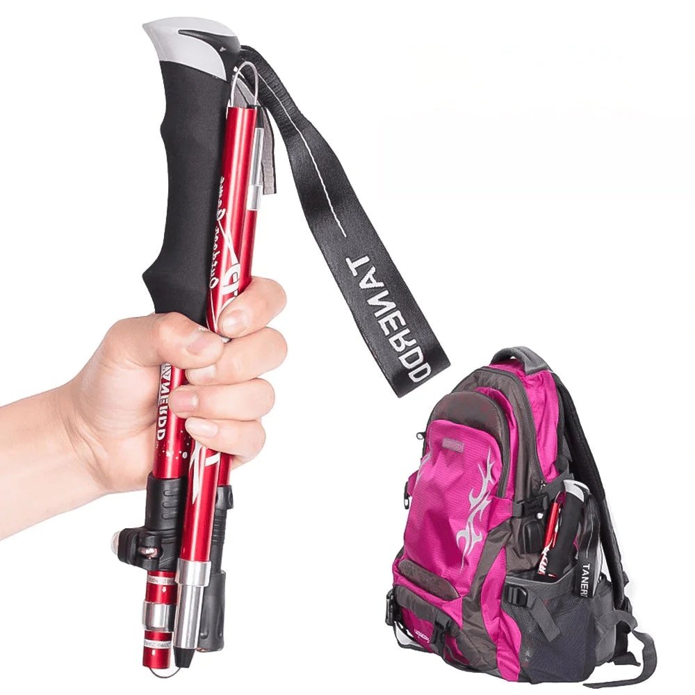 Lightweight, adjustable trekking poles for men & women, perfect for hiking, walking, and camping adventures.