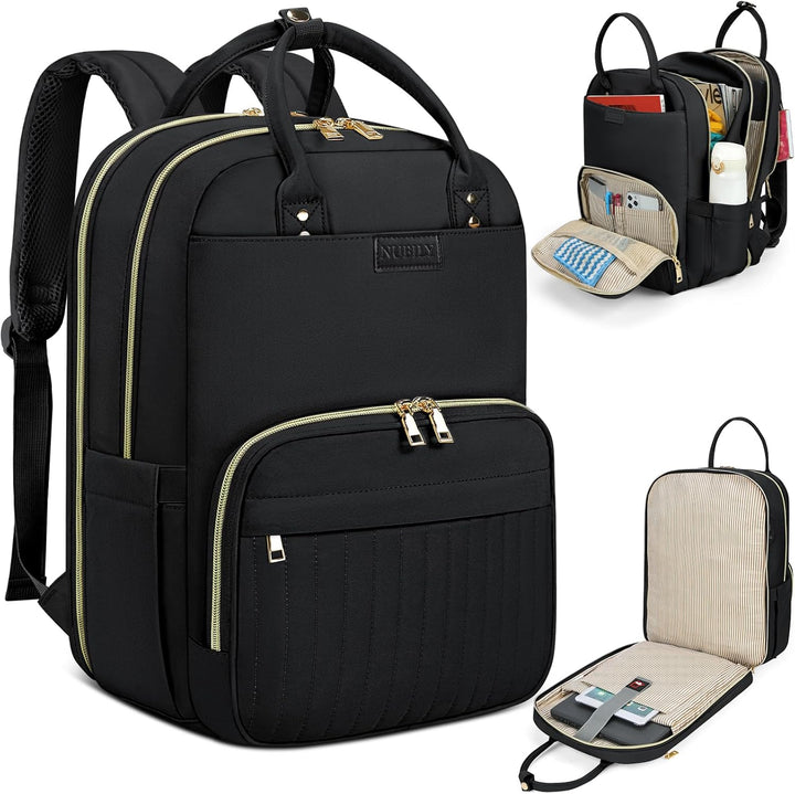Unisex AeroFlex water-resistant travel laptop backpack with 15.6-inch compartment, ideal for commuting.