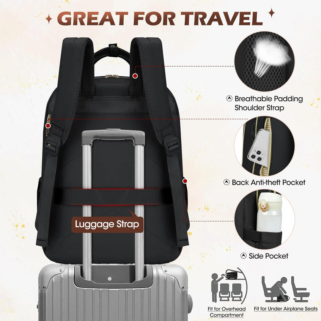 Sleek water-resistant commuting backpack for 15.6" laptops. AeroFlex multi-compartment bag for organized daily carry.