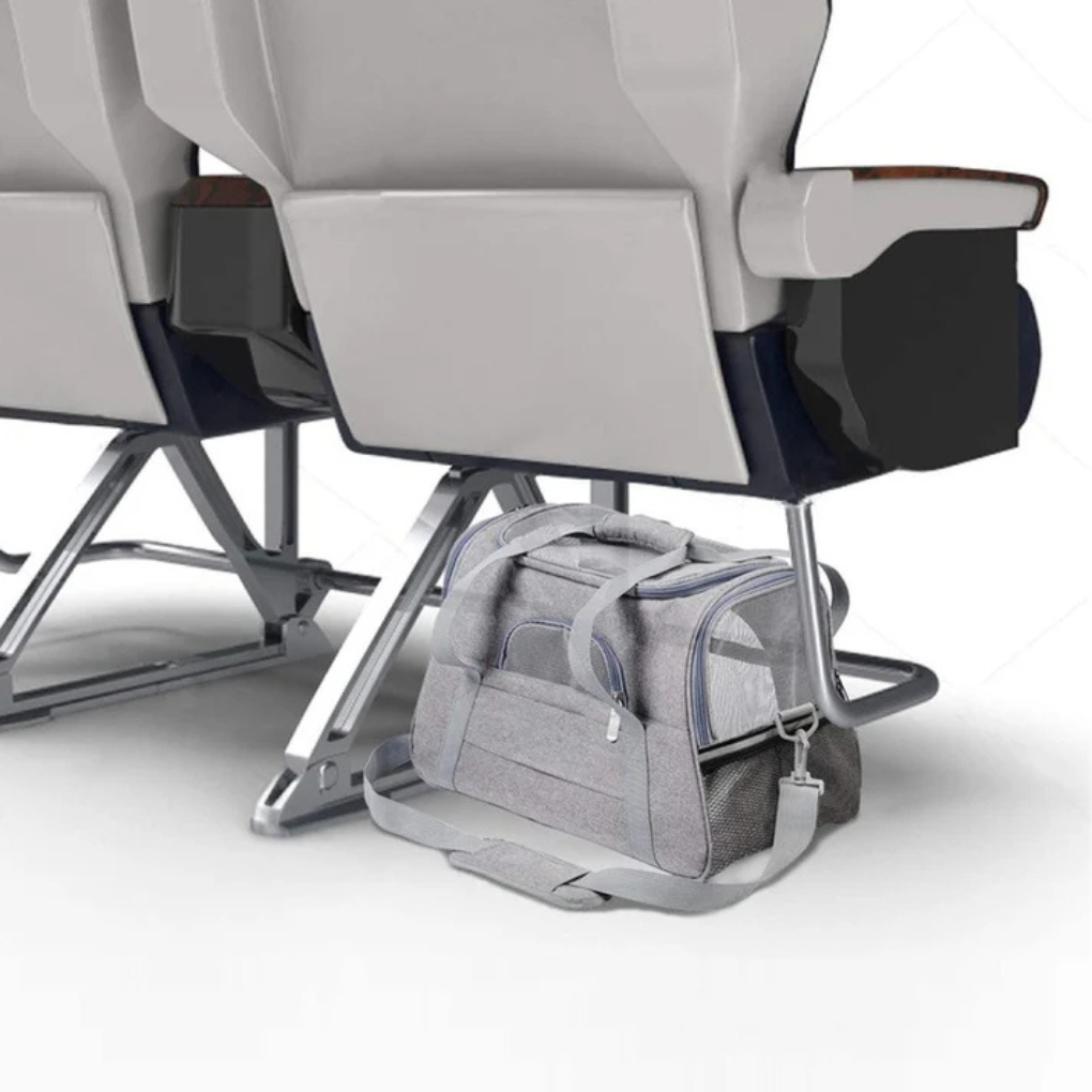 New4 pet travel accessory, in-cabin compliant, black carrier for small dogs and cats
