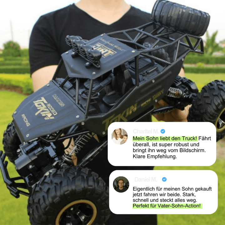 Front view of the powerful 4x4 All-Terrain RC Truck, ready for exciting outdoor adventures.