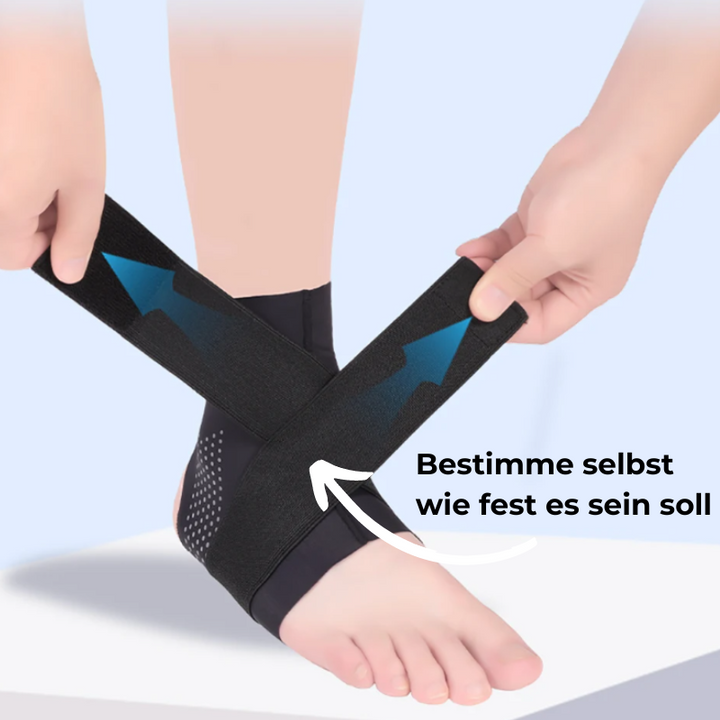 Unisex ankle stabilizer brace for football & soccer players, providing support & injury prevention.