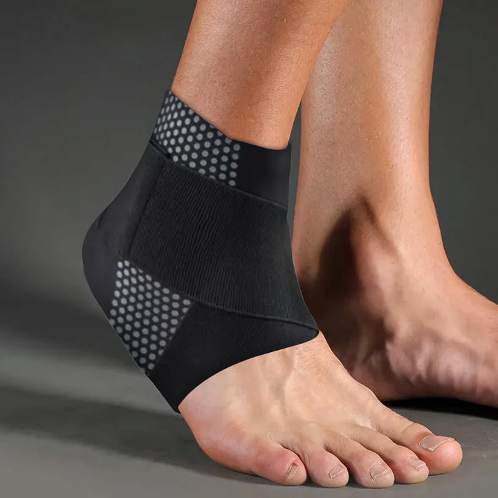 Ankle stabilizer for agile movements in football & soccer, enhancing player performance.