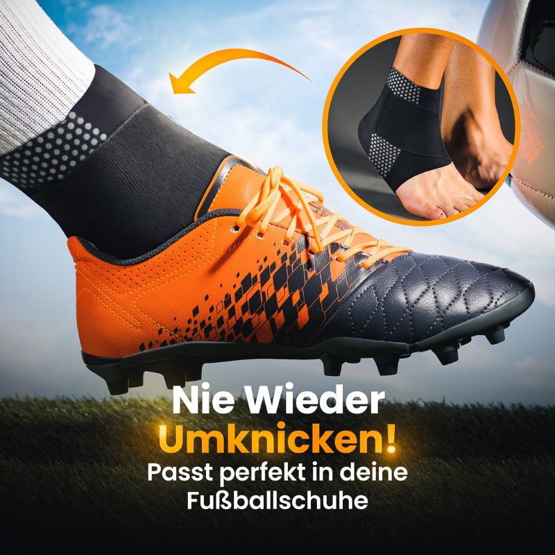 Robust ankle support brace, essential athletic gear for football & soccer injury prevention.