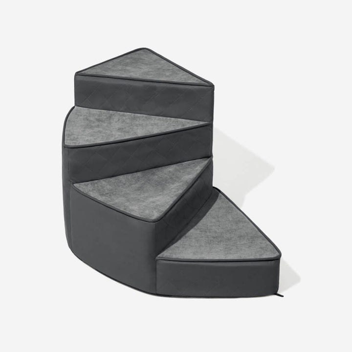 New4 pet stairs: faux leather pet steps providing comfortable access for aging pets
