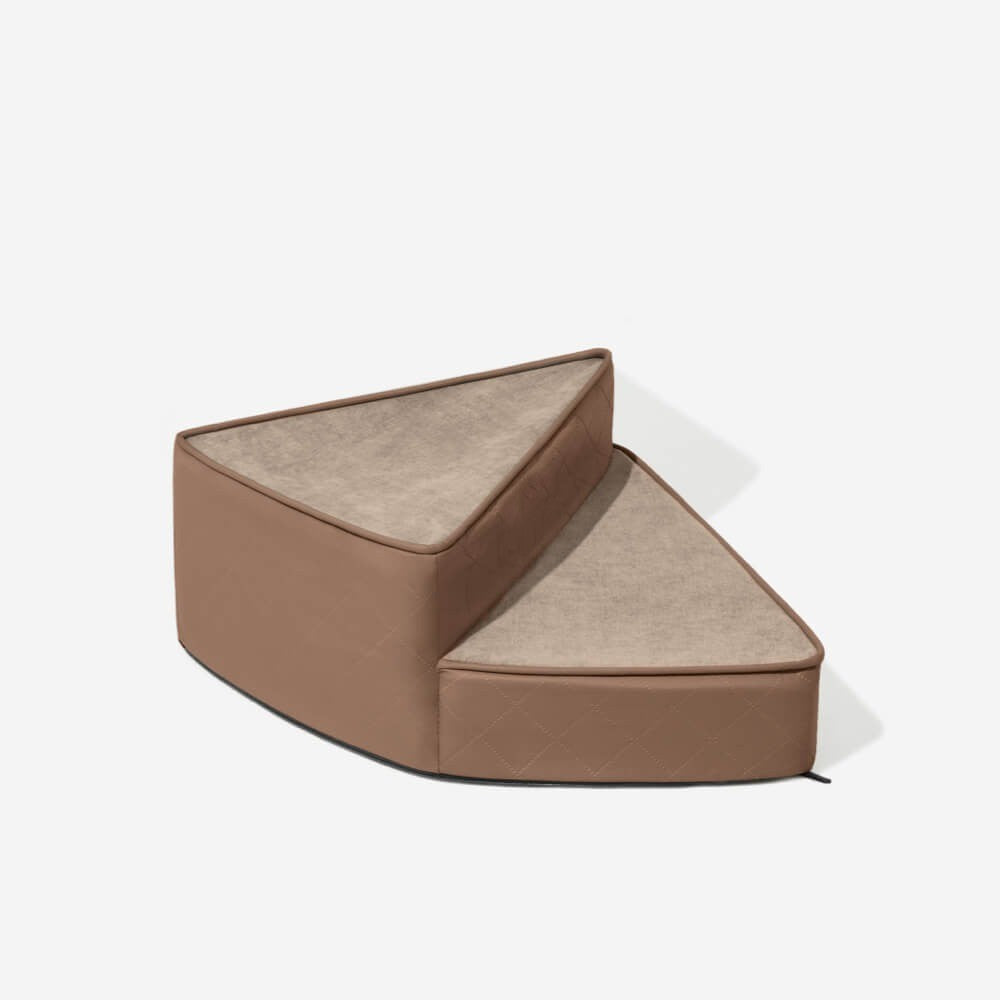 Stylish pet steps in faux leather, modern pet furniture for any home decor