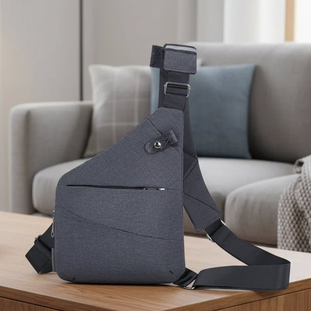 Unisex anti-theft lightweight crossbody shoulder bag, perfect for secure daily carry and travel.