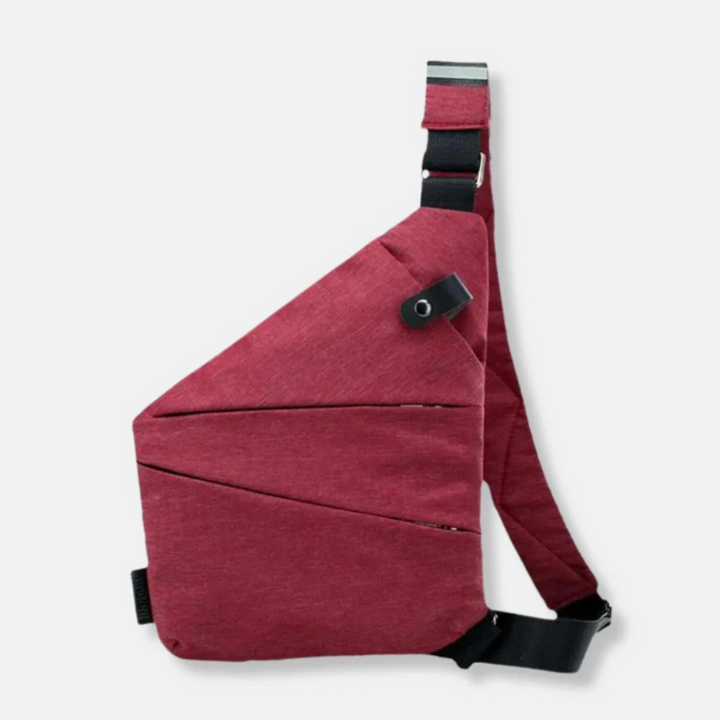 RFID protection anti-theft crossbody bag, dark grey, perfect for secure travel & daily use.