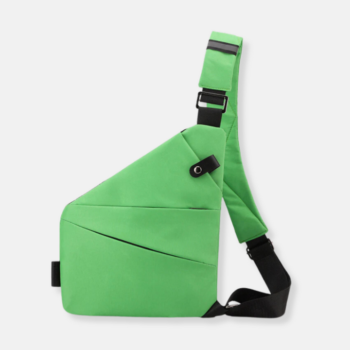 Innovative unisex anti-theft chest bag, featuring advanced security for your travel valuables.