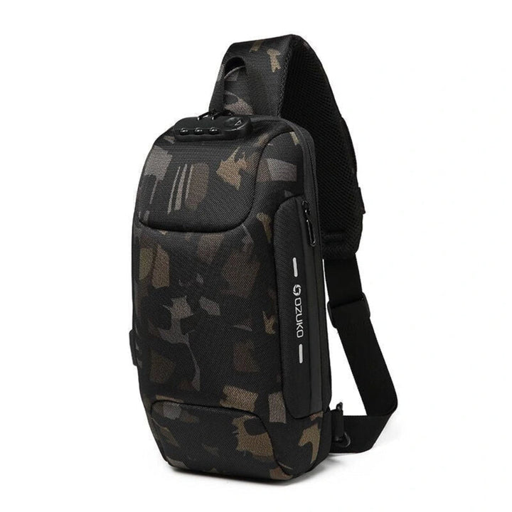 Stylish commuter shoulder bag, anti-theft design & USB charging for convenient, secure daily carry.